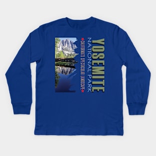Yosemite National Park Kids Long Sleeve T-Shirt
